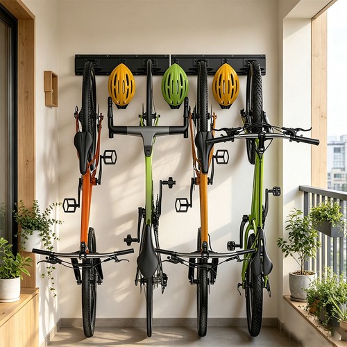 Garage wall bike mount - bike, system