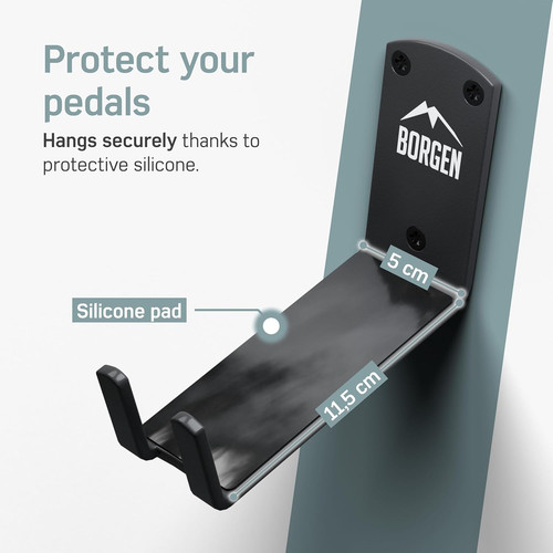 Bike wall mount rack - rack, pedal